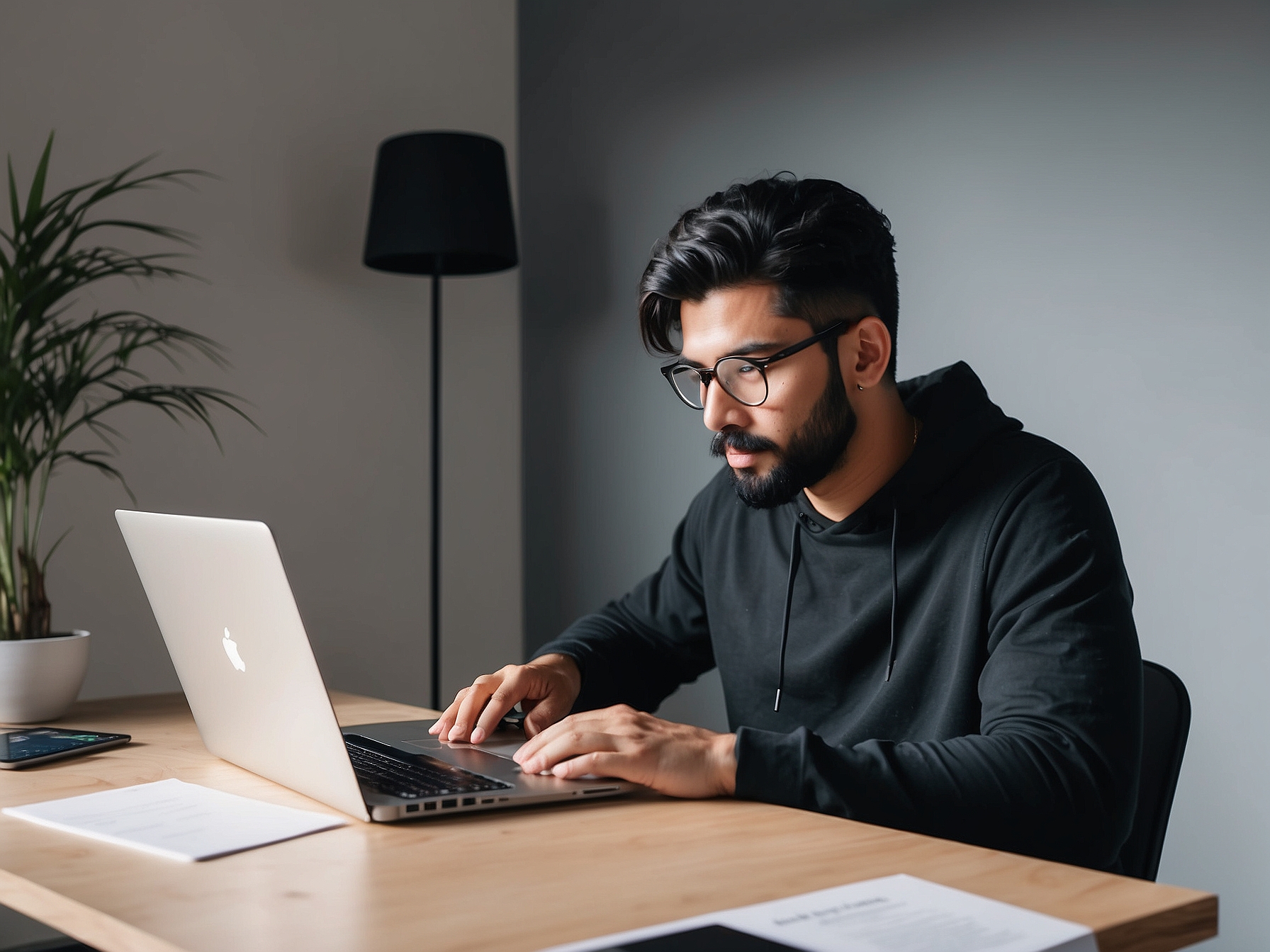 Professional workspace with modern equipment